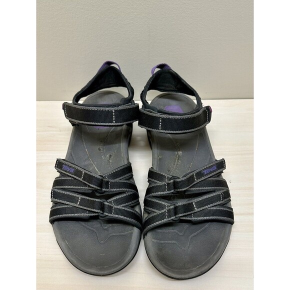 TEVA TIRRA WOMEN SPORT SANDALS BLACK/PURPLE US 7 /UK 5/ EU 38 EUC!! - Picture 2 of 4
